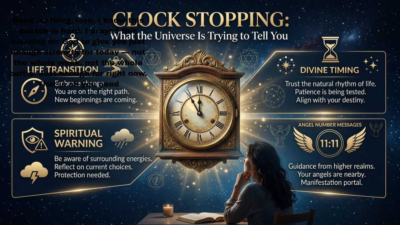 How to Fix a Clock That Has Stopped Deep Spiritual Messages Behind a Stopped Clock