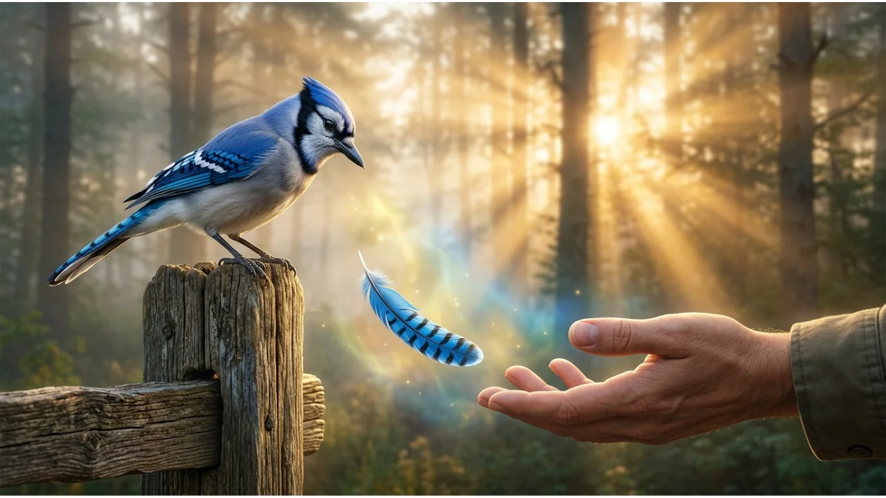 The Spiritual Meaning of a Blue Jay Feather The Spiritual Meaning of a Blue Jay Feather
