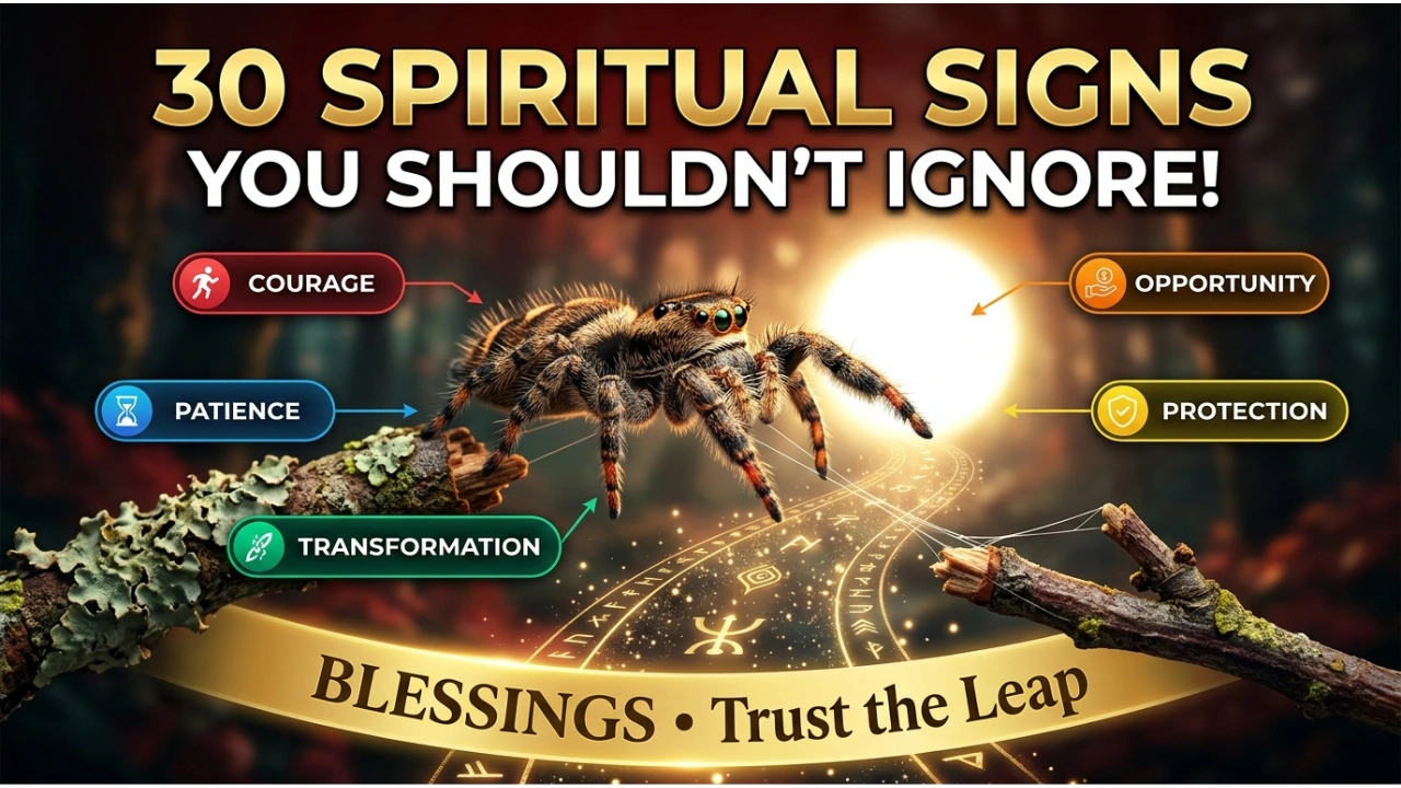 Jumping Spider Spiritual Meaning by Color and Type
