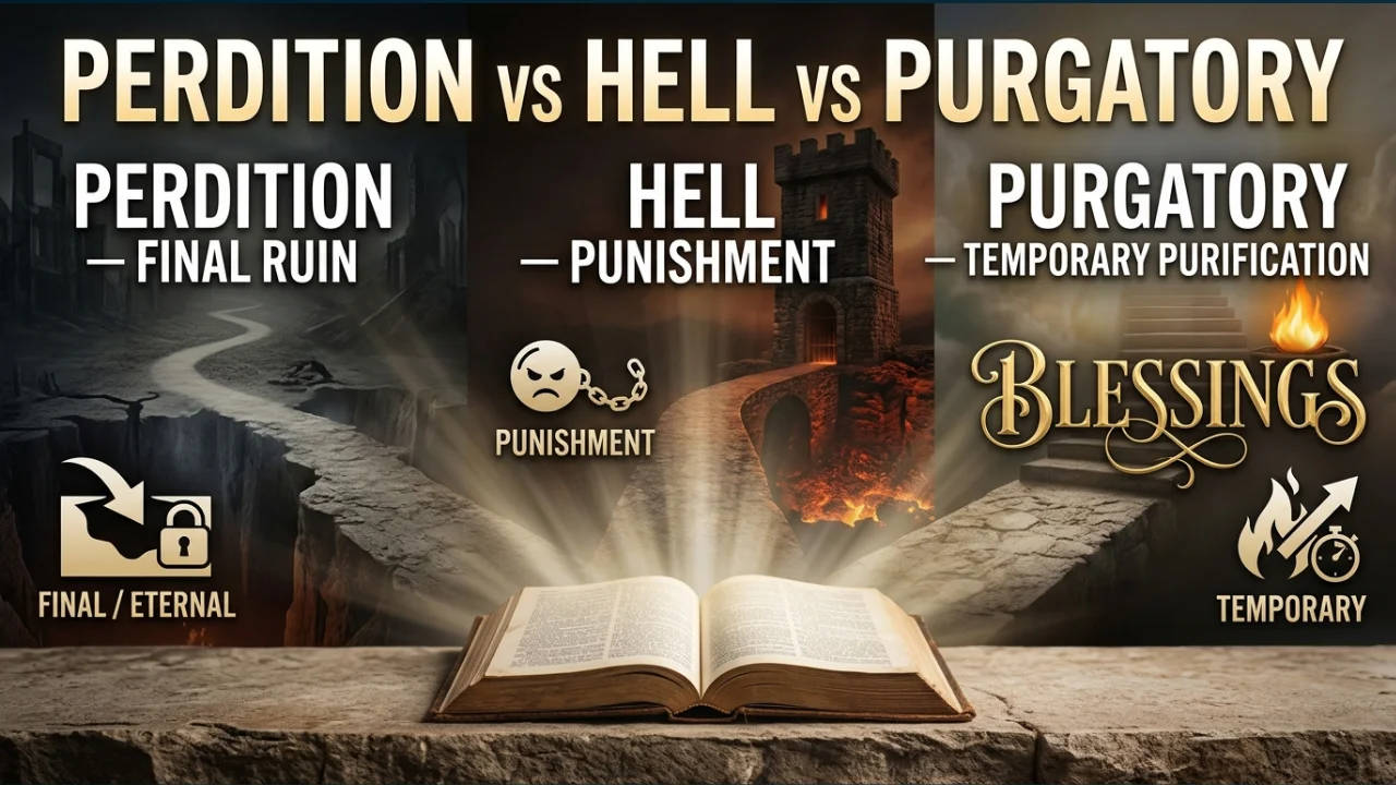 Perdition vs. Hell vs. Purgatory Understanding the Differences Perdition vs. Hell vs. Purgatory: Understanding the Differences